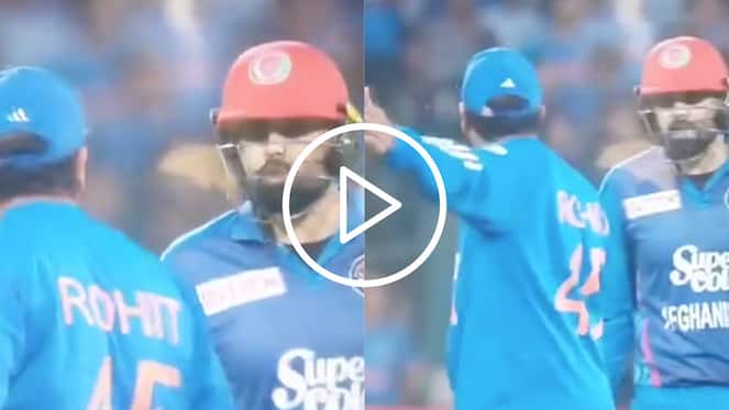 [Watch] Mohammad Nabi & Rohit Sharma's Heated Fight Over Controversial Run During Super Over